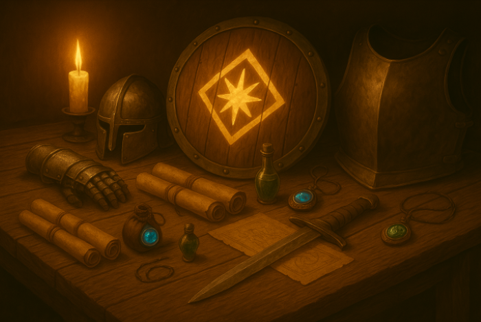 table of equipment
